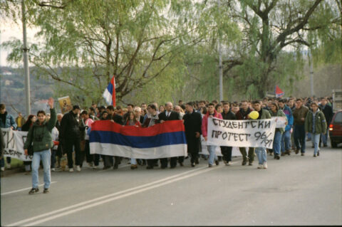 Dragan Gojić — fotografija sa protesta 96/97
