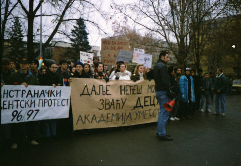 Dragan Gojić — fotografija sa protesta 96/97