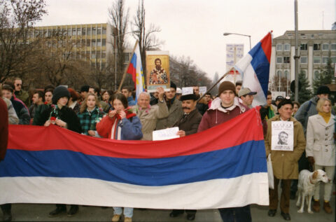 Dragan Gojić — fotografija sa protesta 96/97