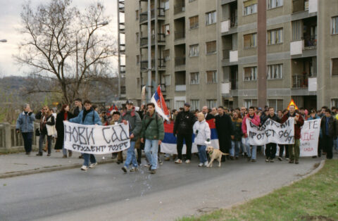 Dragan Gojić — fotografija sa protesta 96/97