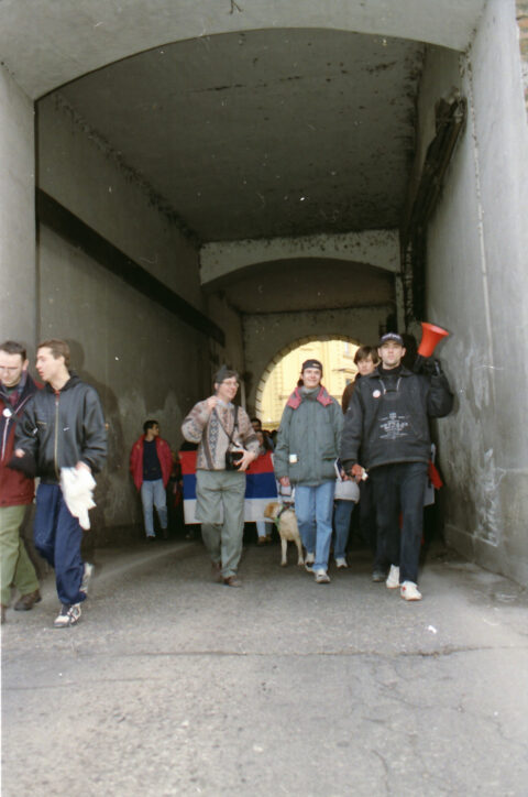Dragan Gojić — fotografija sa protesta 96/97