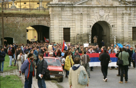 Dragan Gojić — fotografija sa protesta 96/97