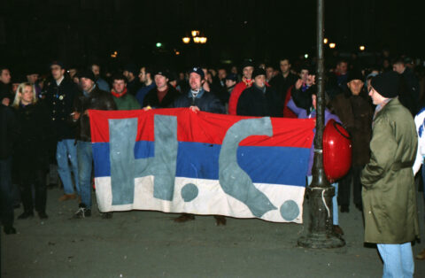 Dragan Gojić — fotografija sa protesta 96/97