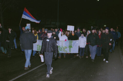 Dragan Gojić — fotografija sa protesta 96/97