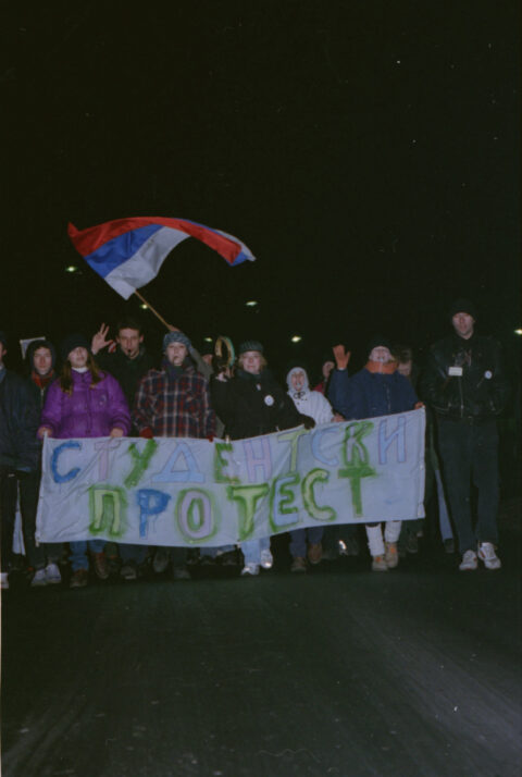 Dragan Gojić — fotografija sa protesta 96/97
