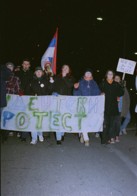 Dragan Gojić — fotografija sa protesta 96/97