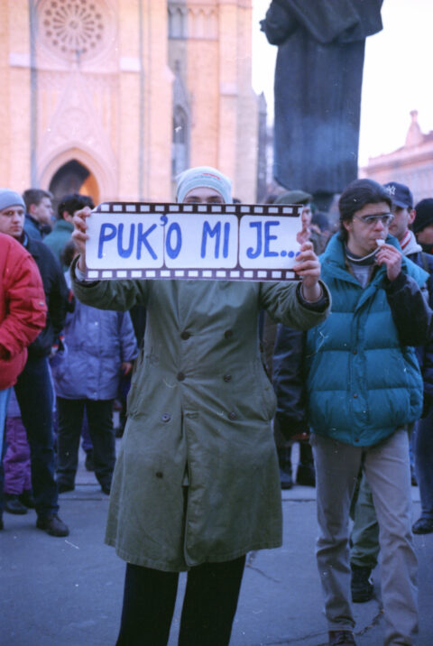 Dragan Gojić — fotografija sa protesta 96/97