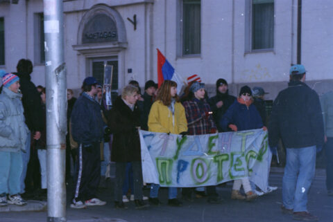 Dragan Gojić — fotografija sa protesta 96/97