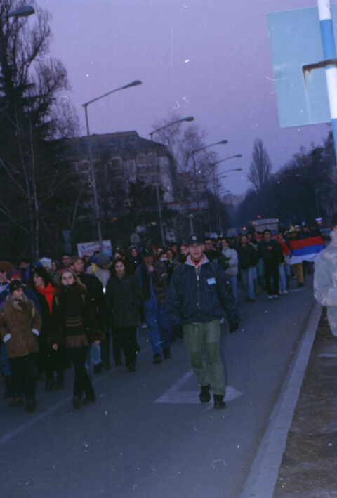 Dragan Gojić — fotografija sa protesta 96/97