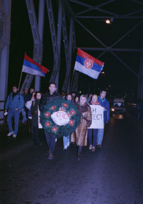 Dragan Gojić — fotografija sa protesta 96/97