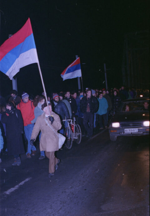 Dragan Gojić — fotografija sa protesta 96/97