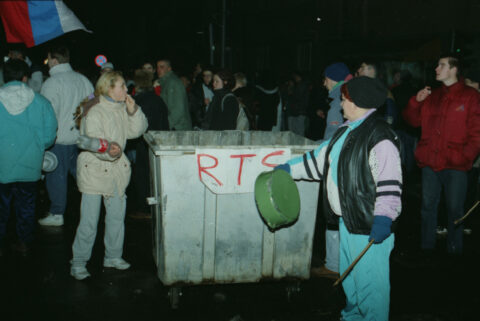 Dragan Gojić — fotografija sa protesta 96/97