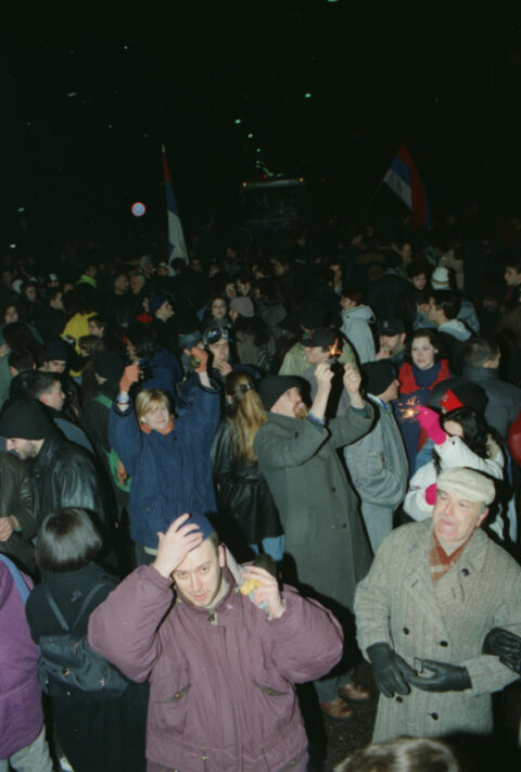 Dragan Gojić — fotografija sa protesta 96/97