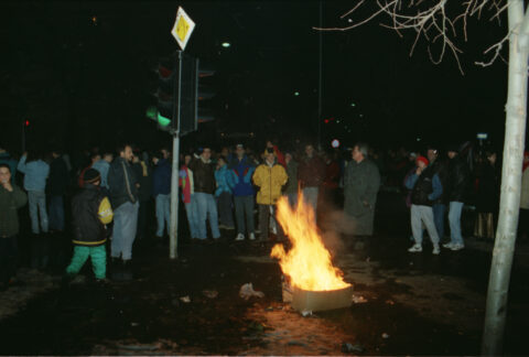 Dragan Gojić — fotografija sa protesta 96/97