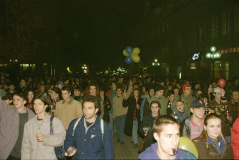 Dragan Gojić — fotografija sa protesta 96/97