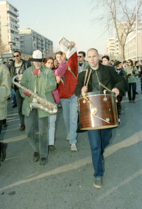 Dragan Gojić — fotografija sa protesta 96/97