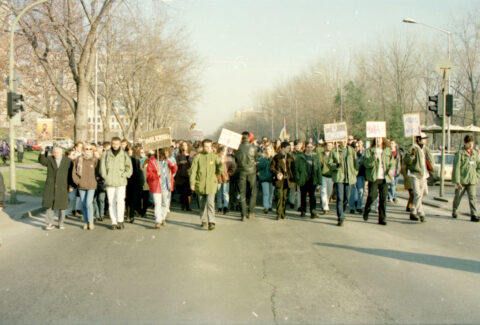 Dragan Gojić — fotografija sa protesta 96/97