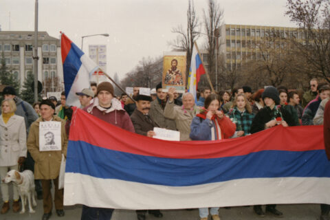 Dragan Gojić — fotografija sa protesta 96/97