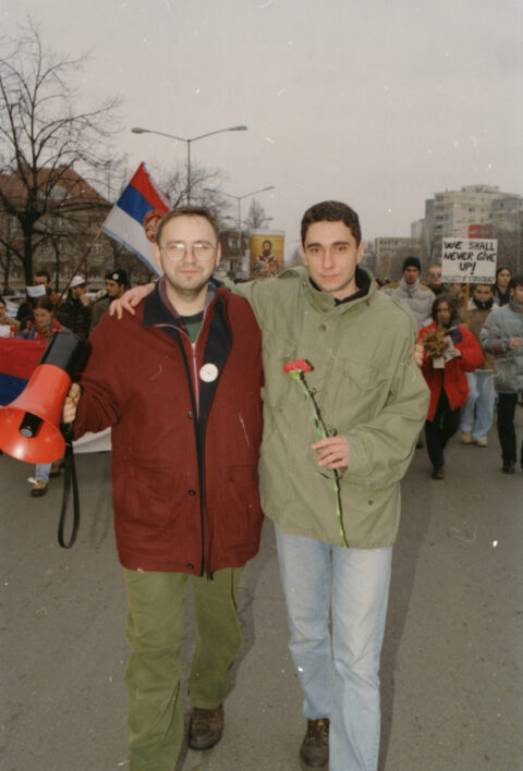 Dragan Gojić — fotografija sa protesta 96/97