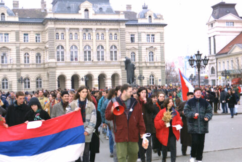 Dragan Gojić — fotografija sa protesta 96/97