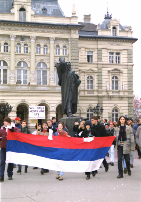 Dragan Gojić — fotografija sa protesta 96/97