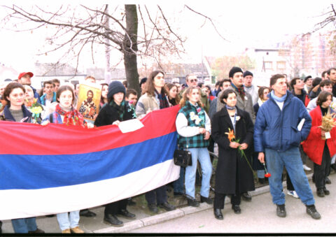 Dragan Gojić — fotografija sa protesta 96/97