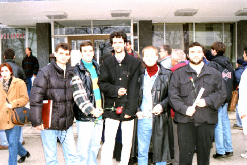 Dragan Gojić — fotografija sa protesta 96/97