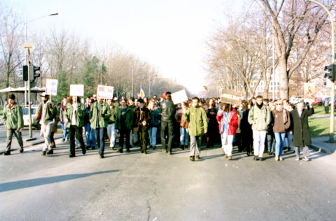Dragan Gojić — fotografija sa protesta 96/97