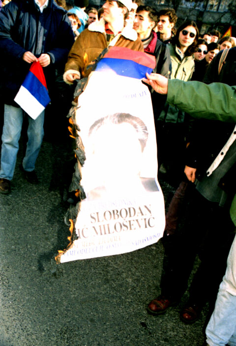 Dragan Gojić — fotografija sa protesta 96/97
