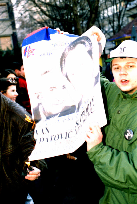 Dragan Gojić — fotografija sa protesta 96/97