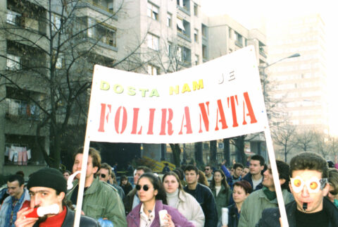 Dragan Gojić — fotografija sa protesta 96/97