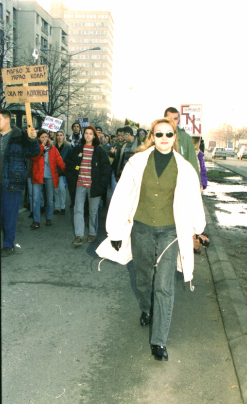Dragan Gojić — fotografija sa protesta 96/97