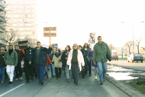 Dragan Gojić — fotografija sa protesta 96/97