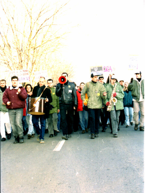 Dragan Gojić — fotografija sa protesta 96/97