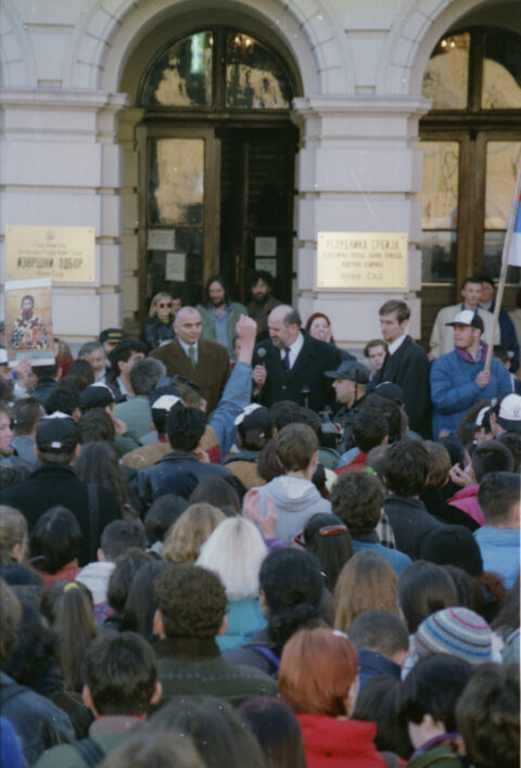 Dragan Gojić — fotografija sa protesta 96/97