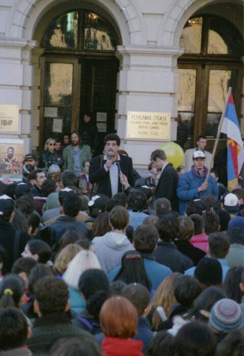 Dragan Gojić — fotografija sa protesta 96/97