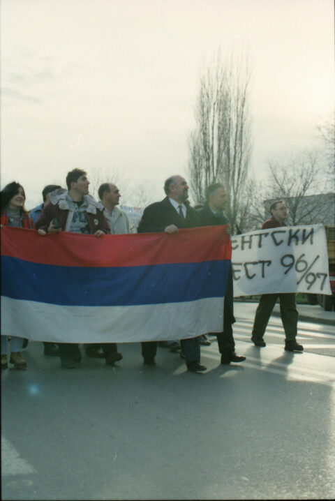 Dragan Gojić — fotografija sa protesta 96/97
