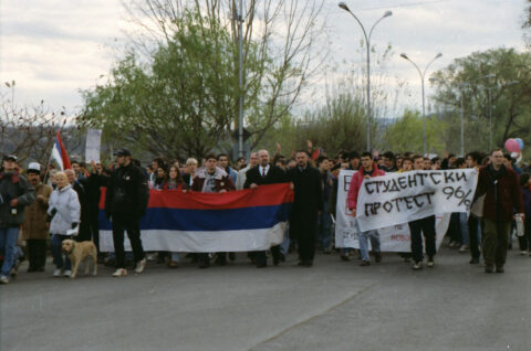 Dragan Gojić — fotografija sa protesta 96/97