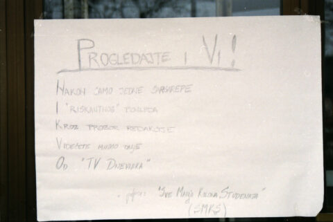 Dragan Gojić — fotografija sa protesta 96/97