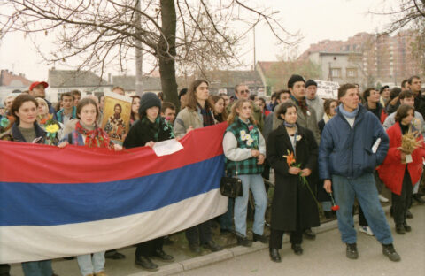 Dragan Gojić — fotografija sa protesta 96/97
