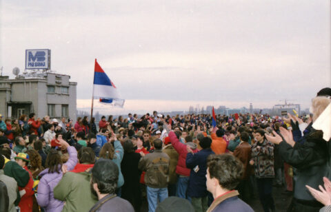 Dragan Gojić — fotografija sa protesta 96/97