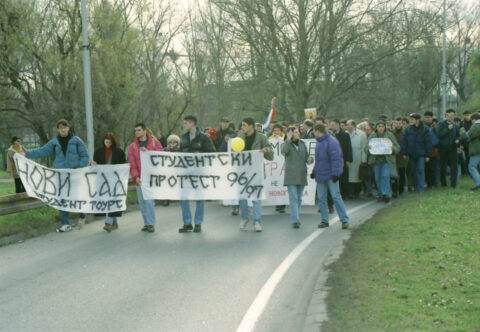 Dragan Gojić — fotografija sa protesta 96/97