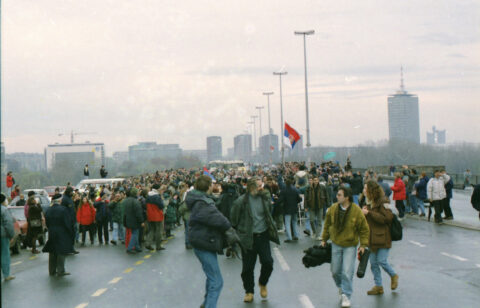 Dragan Gojić — fotografija sa protesta 96/97