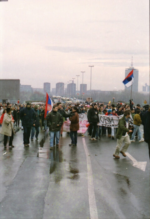Dragan Gojić — fotografija sa protesta 96/97