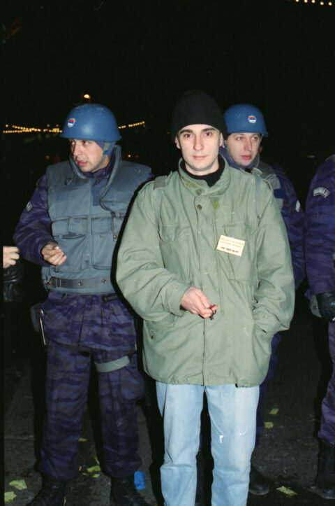 Dragan Gojić — fotografija sa protesta 96/97