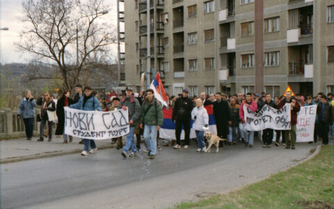 Dragan Gojić — fotografija sa protesta 96/97