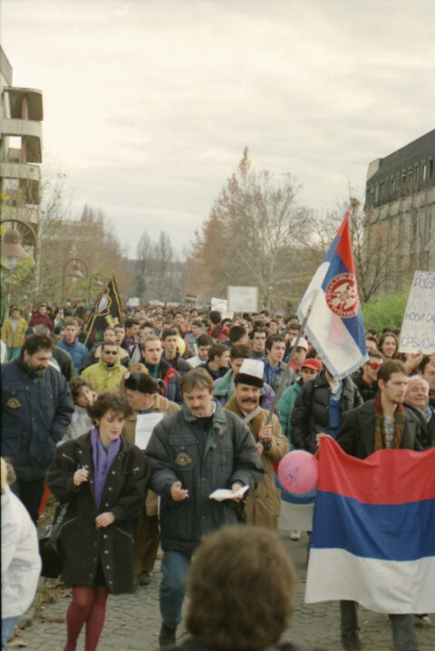Dragan Gojić — fotografija sa protesta 96/97
