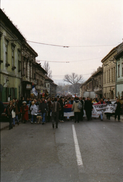 Dragan Gojić — fotografija sa protesta 96/97