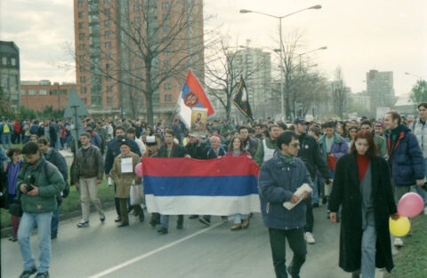 Dragan Gojić — fotografija sa protesta 96/97
