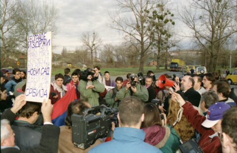 Dragan Gojić — fotografija sa protesta 96/97